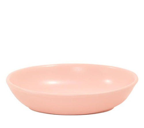 Oval serving bowl large matte pink matte pink