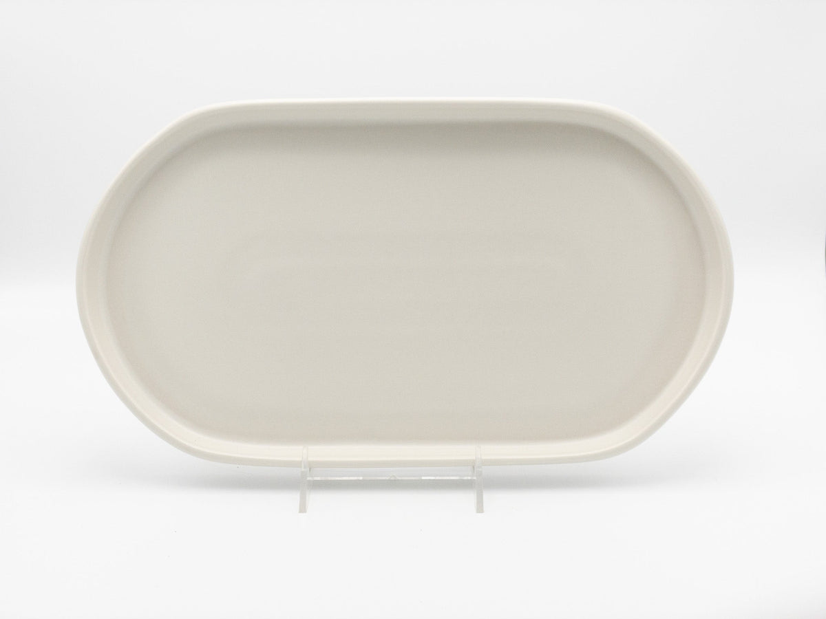 White Racetrack American Modern Racetrack Oval โ Matte White - HF Coors