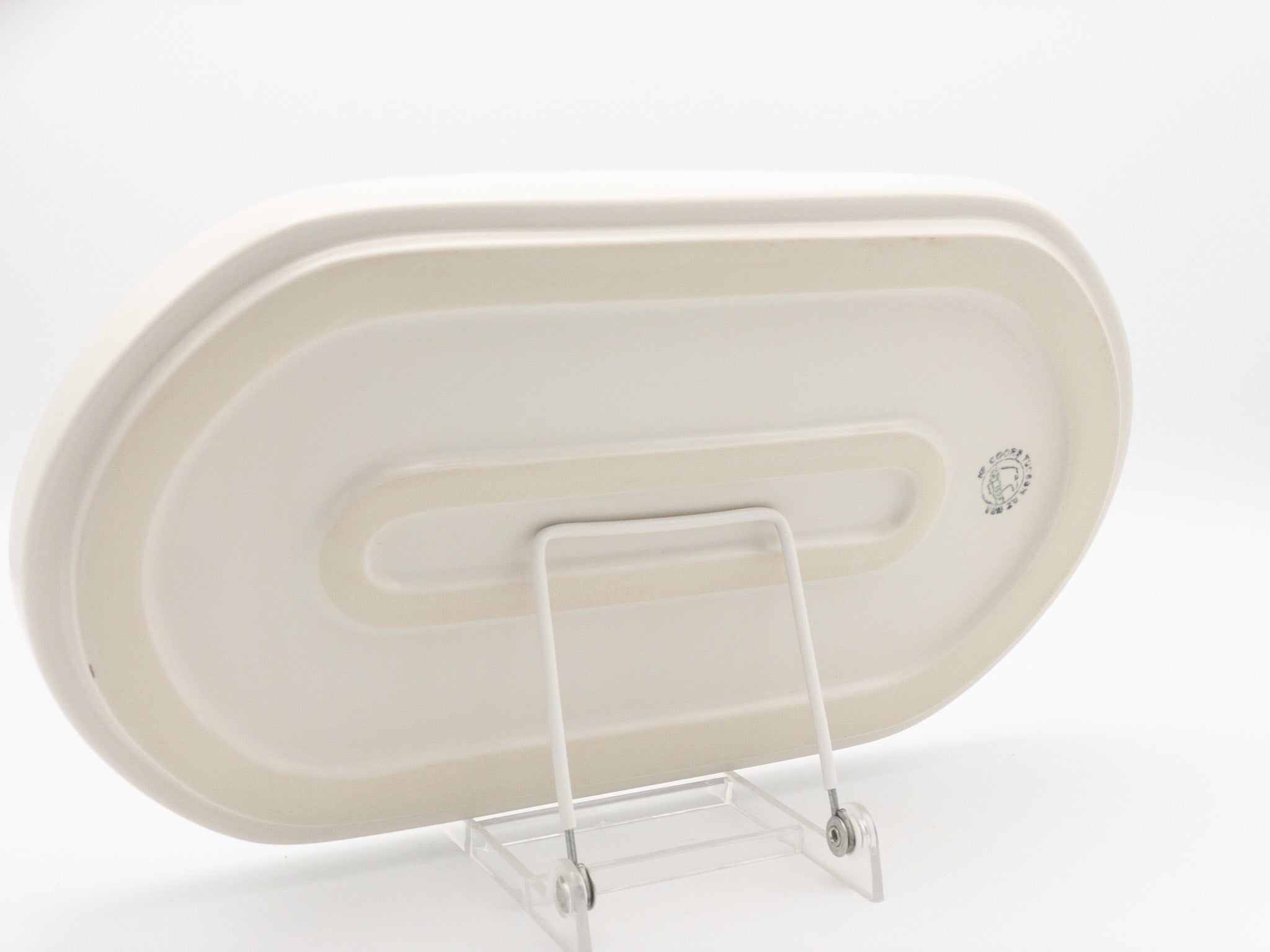 White Racetrack American Modern Racetrack Oval โ Matte White - HF Coors