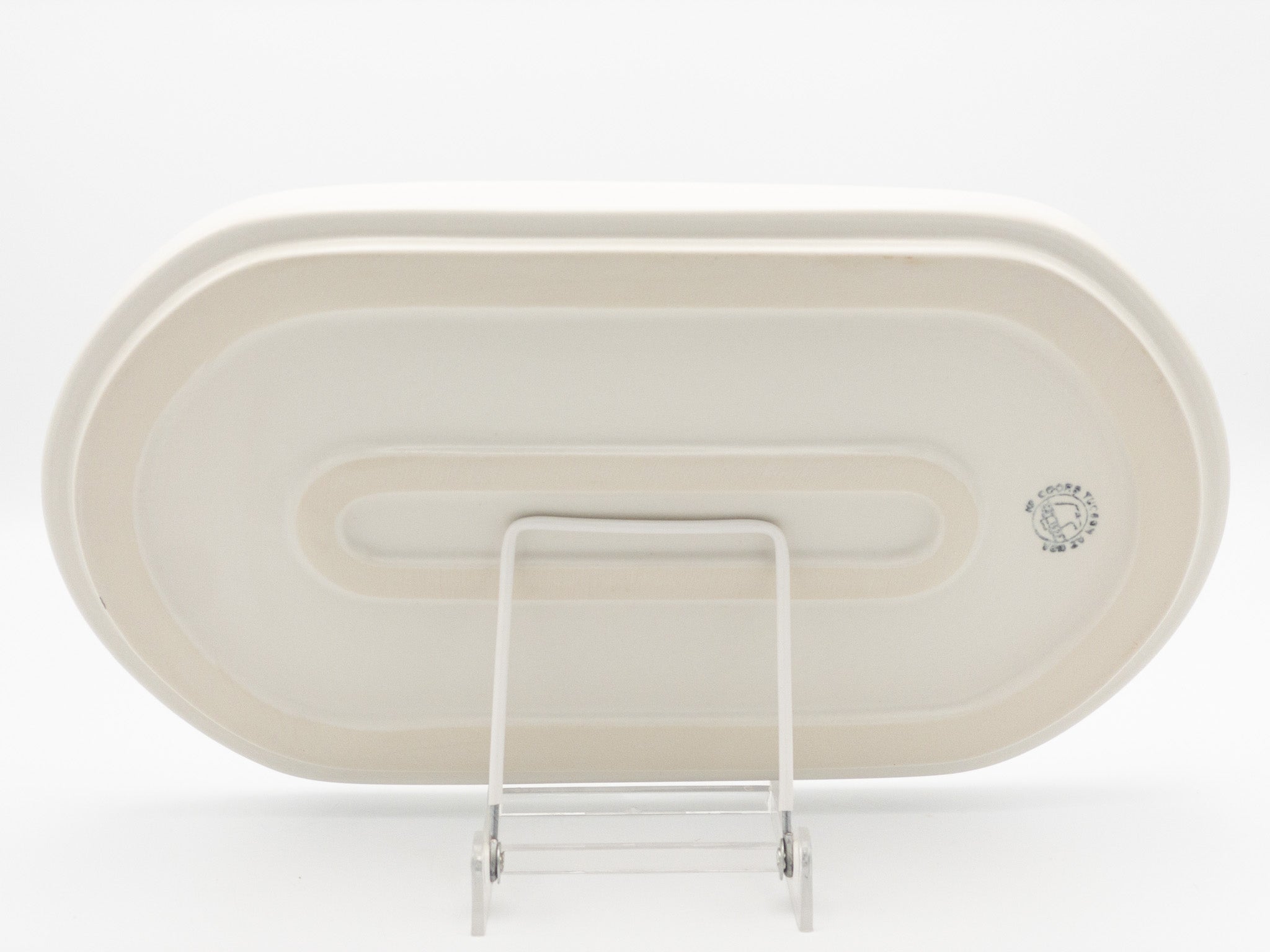 White Racetrack American Modern Racetrack Oval โ Matte White - HF Coors