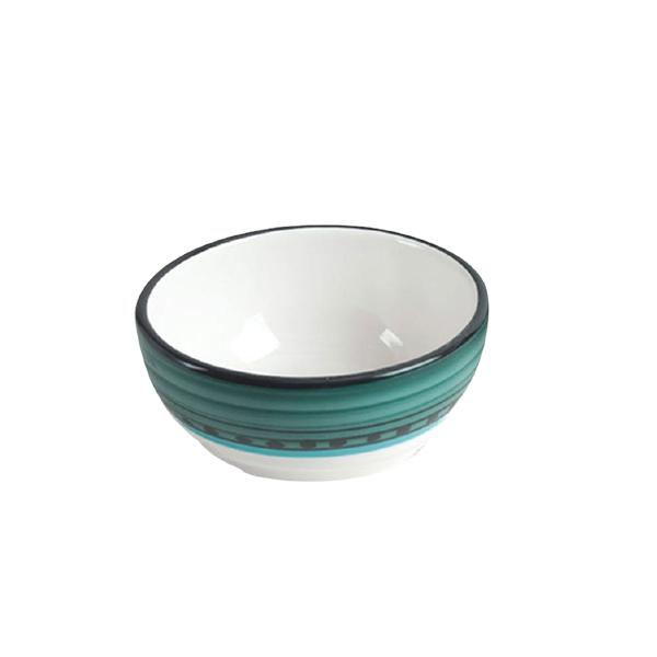 Small Bowl Set - Set of 4 - Blue & Green | Carousel Pattern