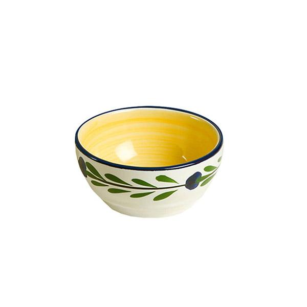 Small Bowl Set - Set of 4 - White & Yellow & Blue & Green | Bella Flora
