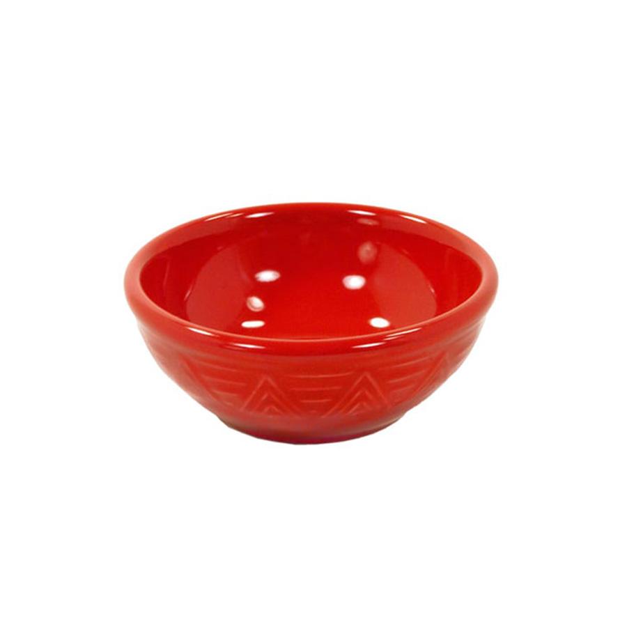Cereal Bowl Set - Set of 4 - Red | Aztec Pattern