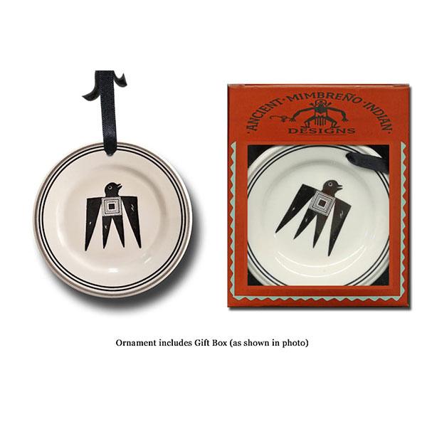 Ornament - White & Black Thunderbird | Mimbreño