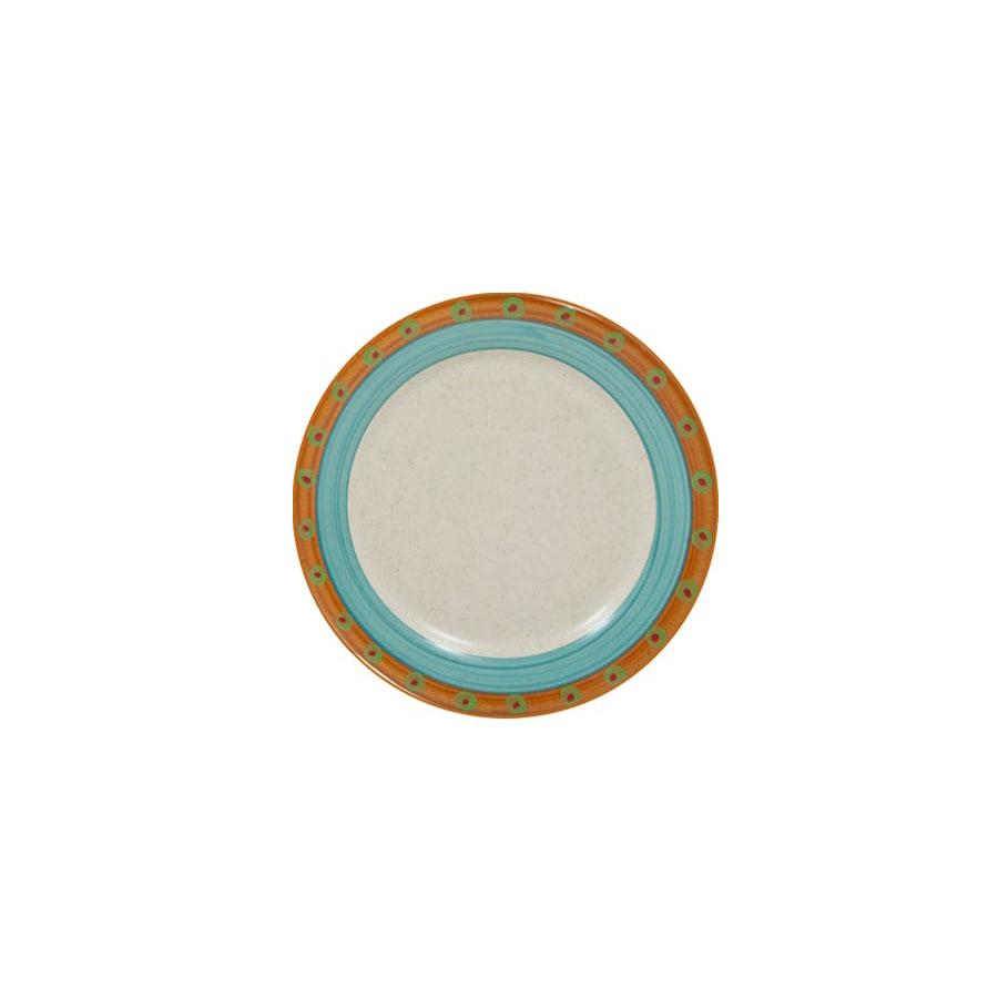 Sample plate turquoise burnt orange sedona