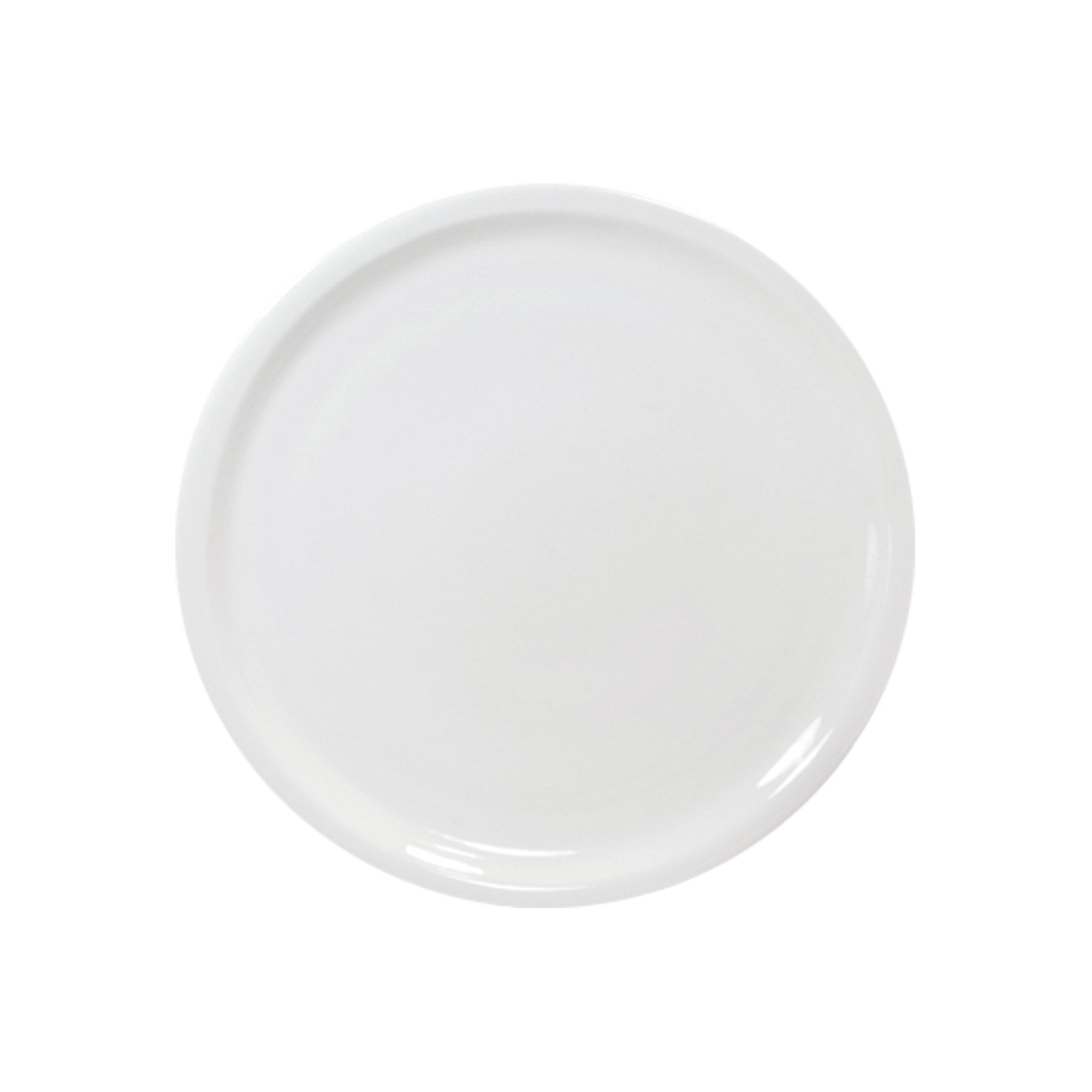 Round serving platter white american white