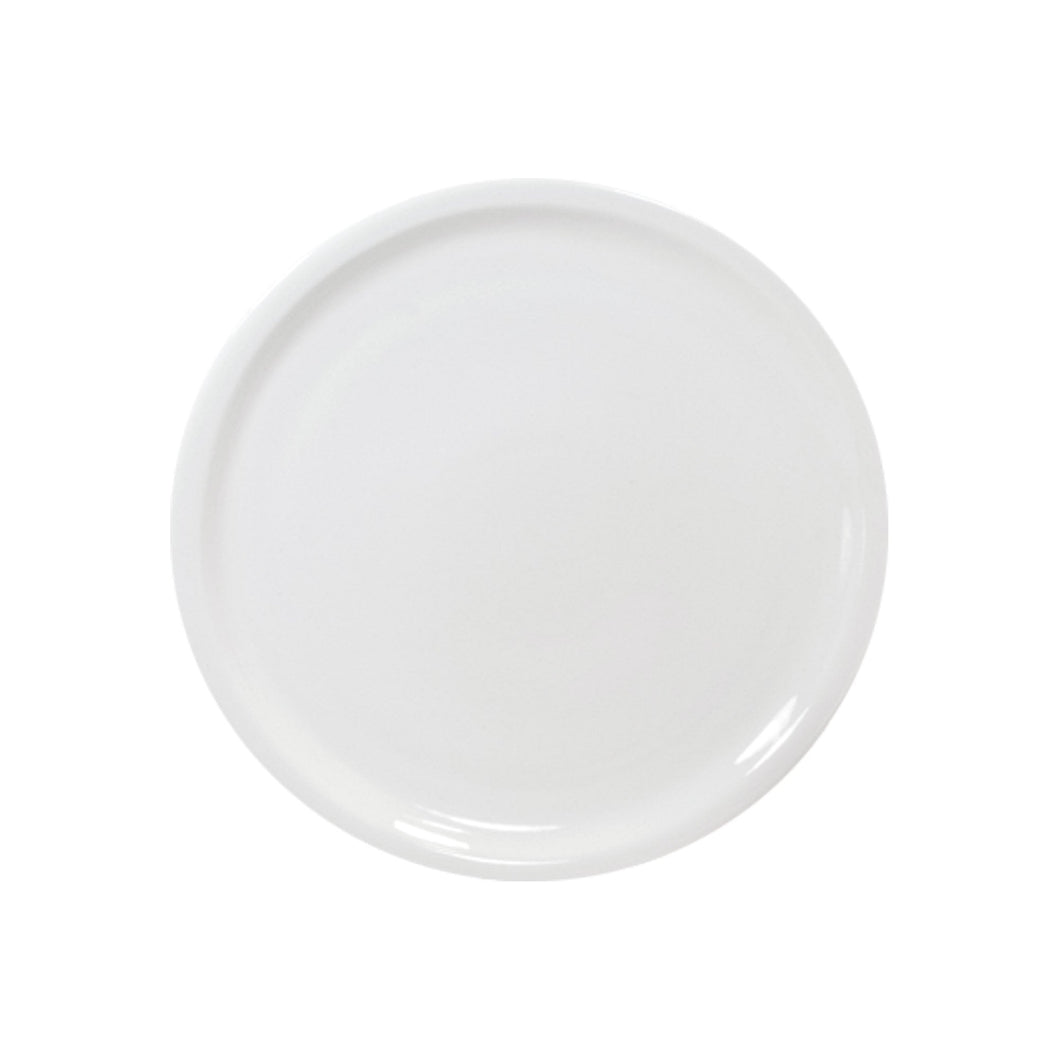Round serving platter white american white
