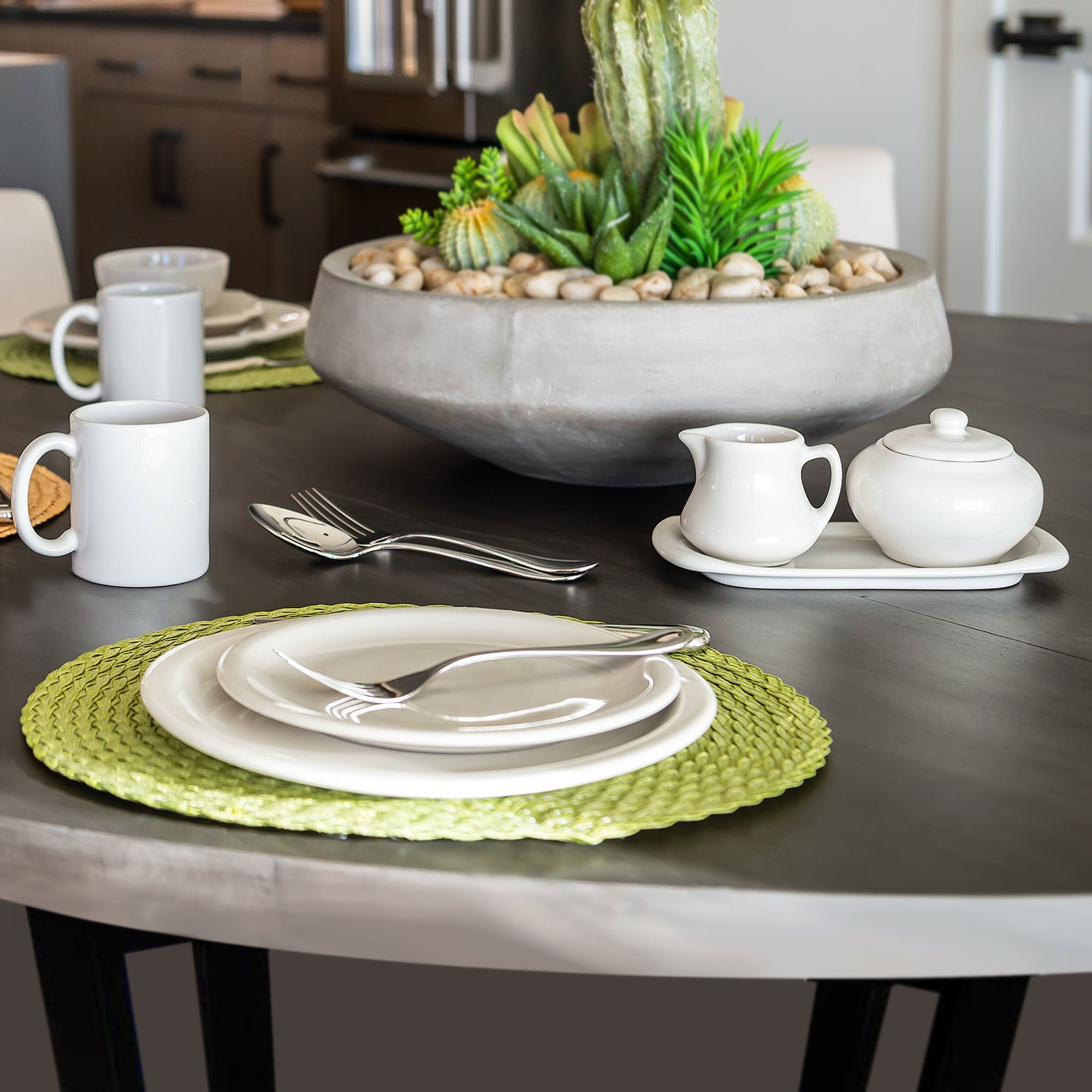 Dinnerware Set - 16 piece - White | American Bistro