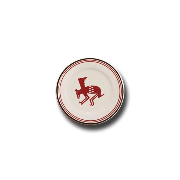 White & Maroon Winged Creature Butter Chip | Mimbreño