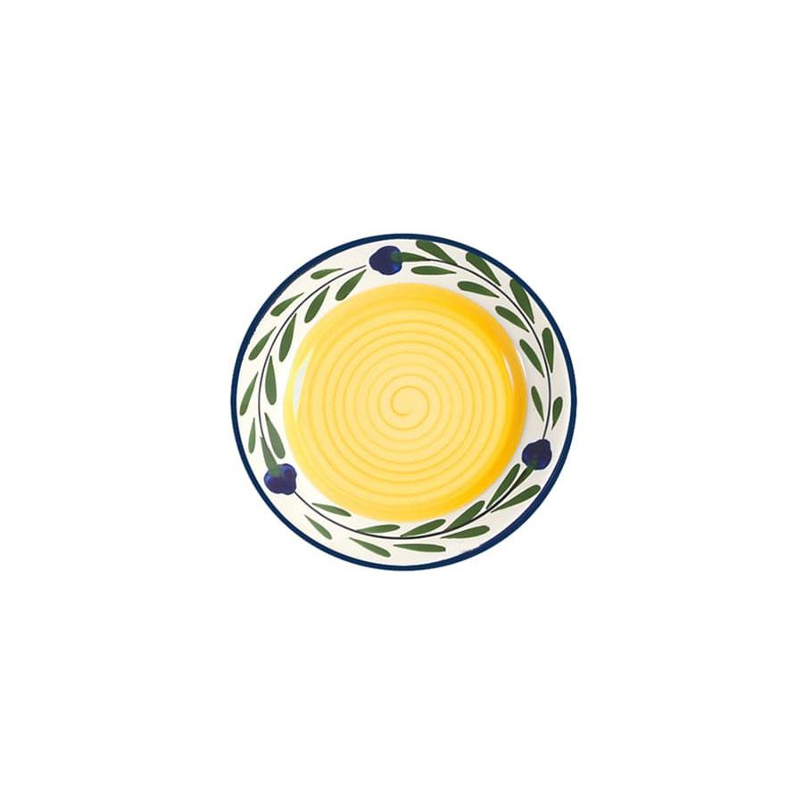 SAMPLE Plate - White & Yellow & Blue & Green | Bella Flora